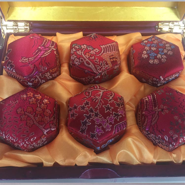 安宮八角錦緞盒